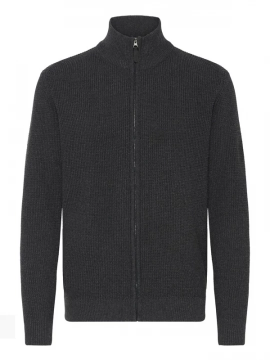Foto van product INDICODE JEANS Gebreid vest 'Revil ' donkergrijs