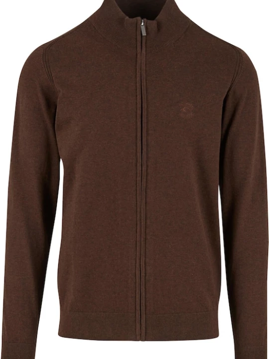 Foto van product INDICODE JEANS Gebreid vest 'Tinos' donkerbruin