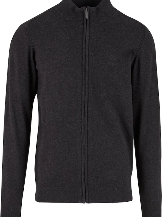 Foto van product INDICODE JEANS Gebreid vest 'Tinos' donkergrijs