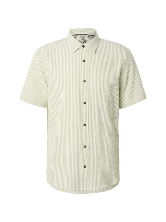 Foto van product INDICODE JEANS Overhemd 'Bimme' groen / natuurwit