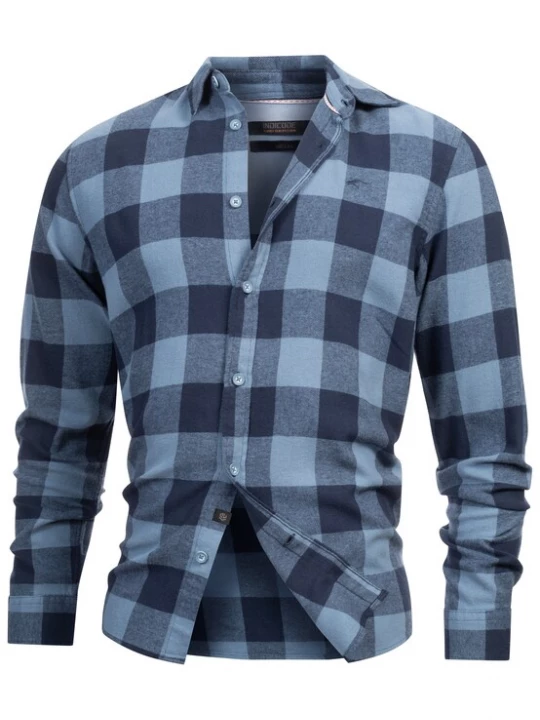 Foto van product INDICODE JEANS Overhemd blauw / zwart