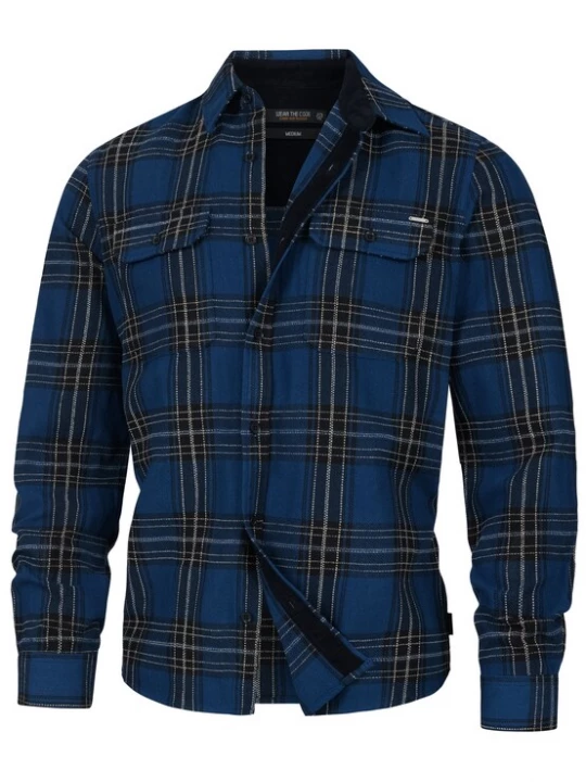 Foto van product INDICODE JEANS Overhemd blauw / zwart / wit