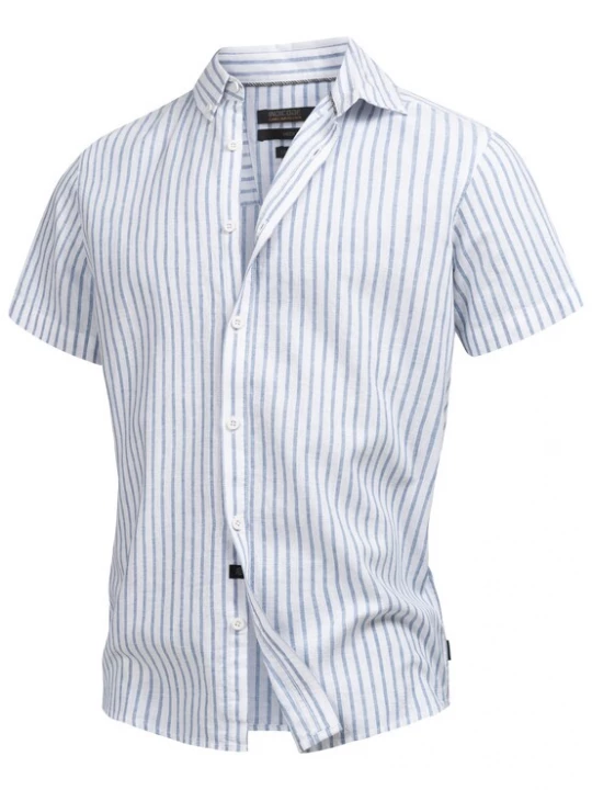 Foto van product INDICODE JEANS Overhemd 'Bravida' blauw / wit