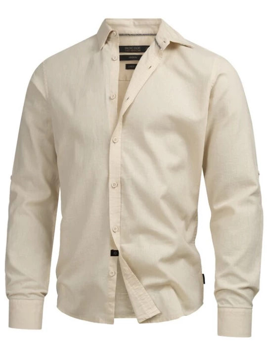 Foto van product INDICODE JEANS Overhemd 'Brayden' beige