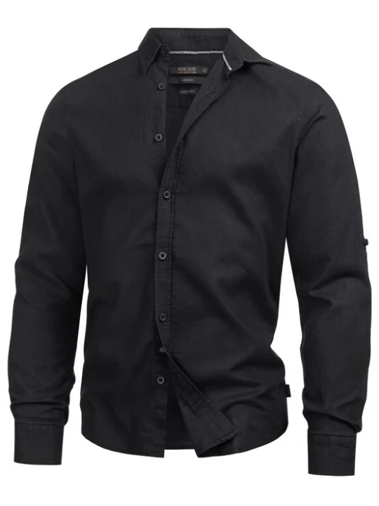 Foto van product INDICODE JEANS Overhemd ' Brayden ' zwart