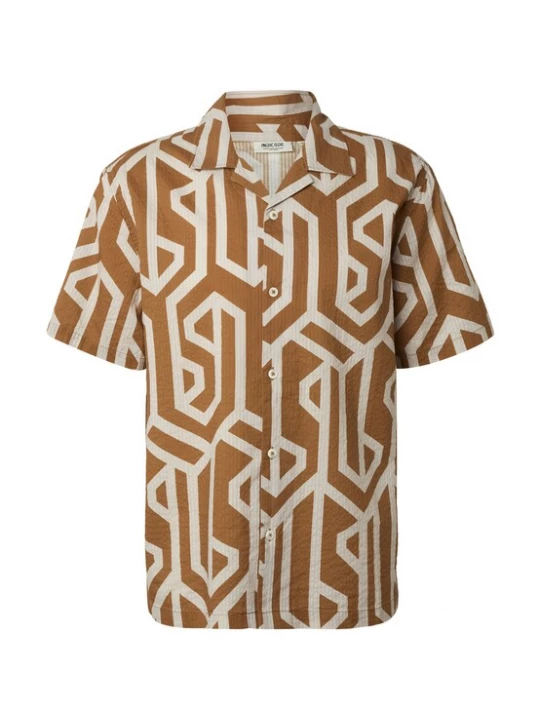 Foto van product INDICODE JEANS Overhemd camel / ecru