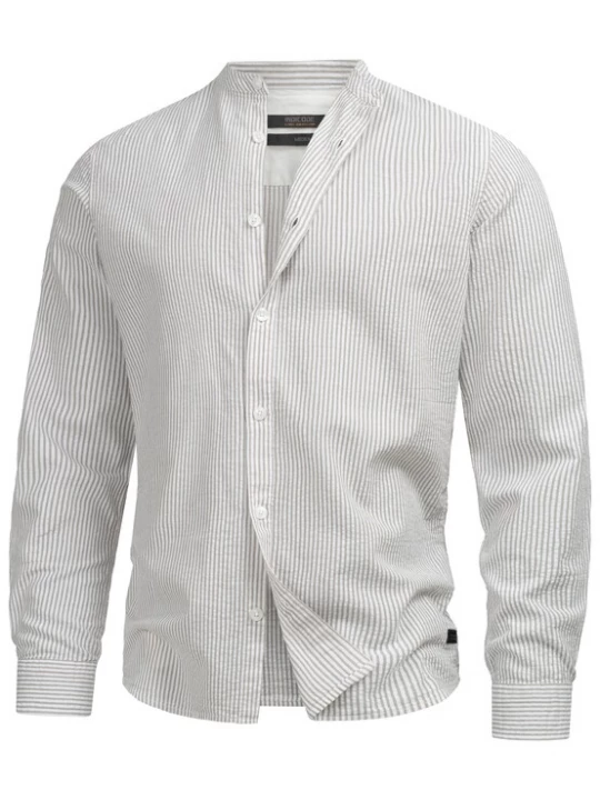Foto van product INDICODE JEANS Overhemd 'Cari' grijs / wit