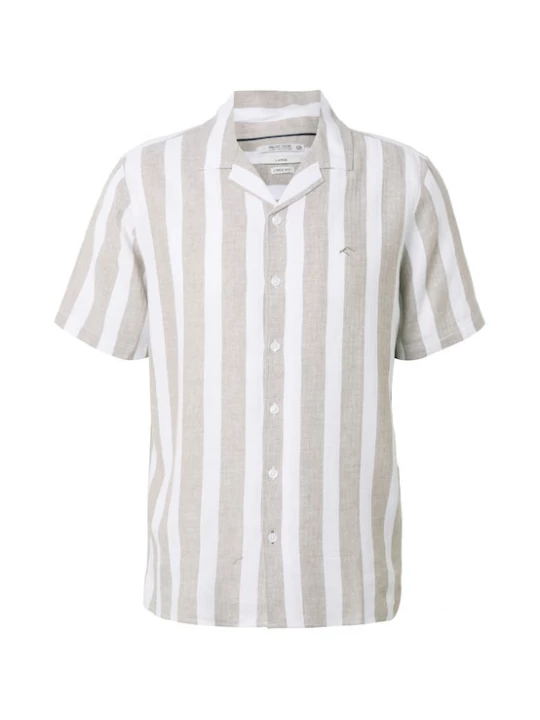Foto van product INDICODE JEANS Overhemd 'Carlui' beige gemêleerd / wit