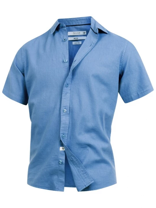 Foto van product INDICODE JEANS Overhemd 'Ceppo' blauw