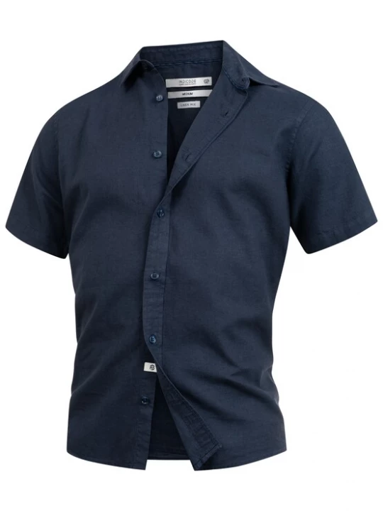 Foto van product INDICODE JEANS Overhemd 'Ceppo' donkerblauw