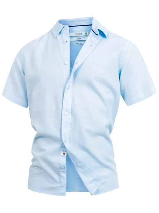 Foto van product INDICODE JEANS Overhemd 'Ceppo' hemelsblauw