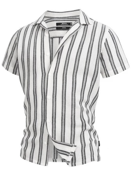 Foto van product INDICODE JEANS Overhemd 'Cosby' grijs / wit