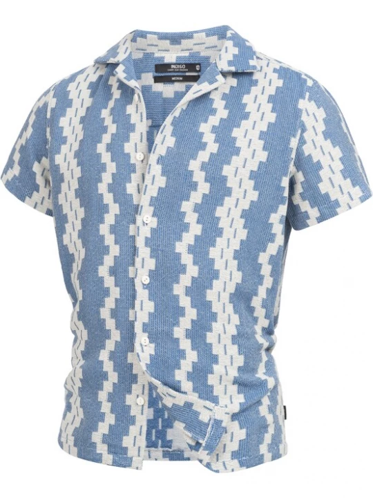 Foto van product INDICODE JEANS Overhemd 'INCosby' blauw / wit