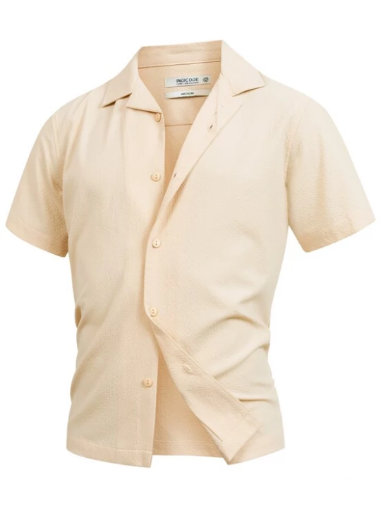 Foto van product INDICODE JEANS Overhemd 'INDaminos' lichtbeige