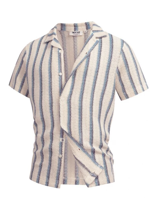 Foto van product INDICODE JEANS Overhemd 'INGlumin' blauw / offwhite