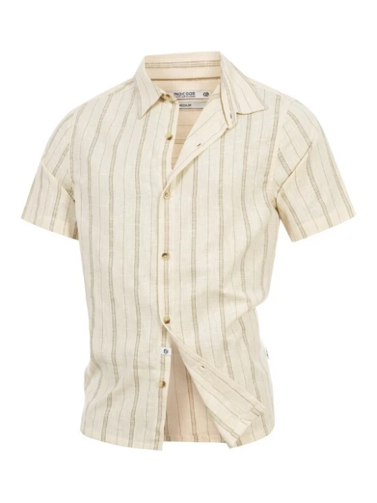 Foto van product INDICODE JEANS Overhemd ' INJulio ' beige