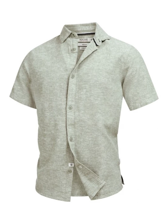 Foto van product INDICODE JEANS Overhemd ' INLino ' mintgroen