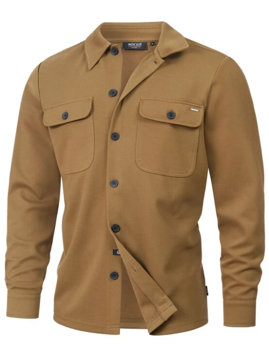 Foto van product INDICODE JEANS Overhemd 'INNello' bruin