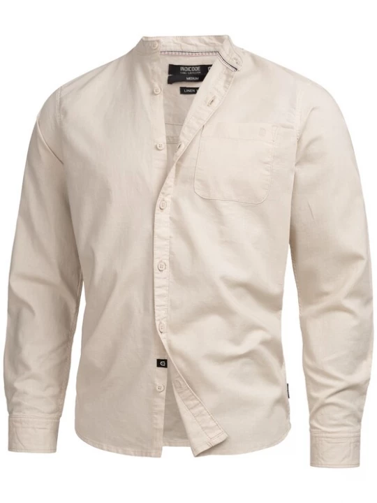 Foto van product INDICODE JEANS Overhemd ' INRaffi ' beige