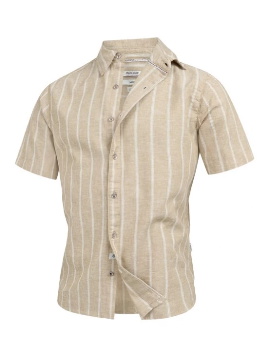 Foto van product INDICODE JEANS Overhemd ' INTrypper ' beige