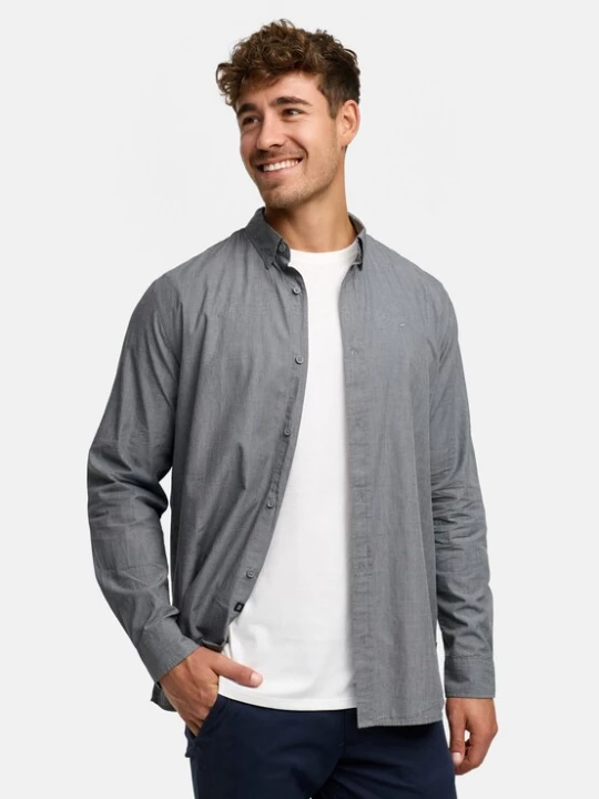 Foto van product INDICODE JEANS Overhemd 'Kamby' grijs