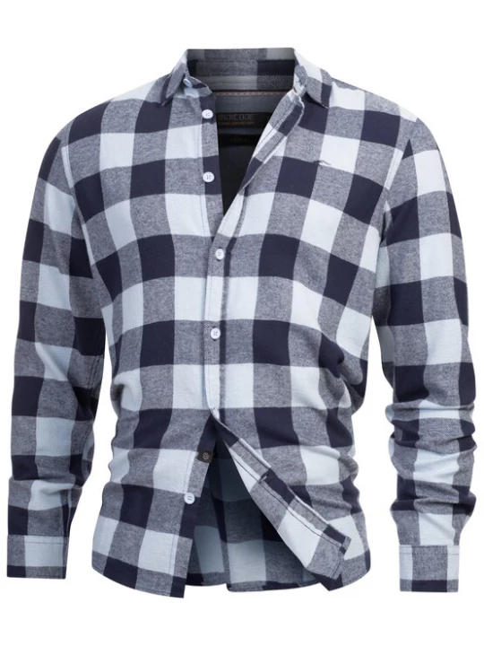 Foto van product INDICODE JEANS Overhemd lichtblauw / donkerblauw