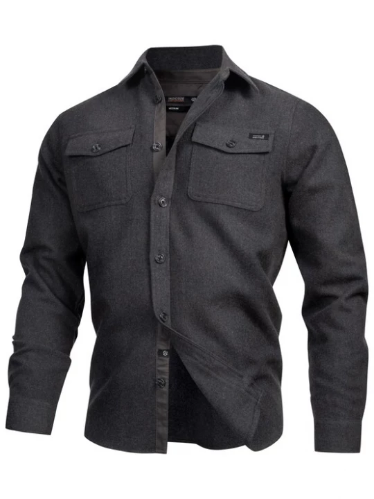 Foto van product INDICODE JEANS Overhemd ' Lui ' antraciet