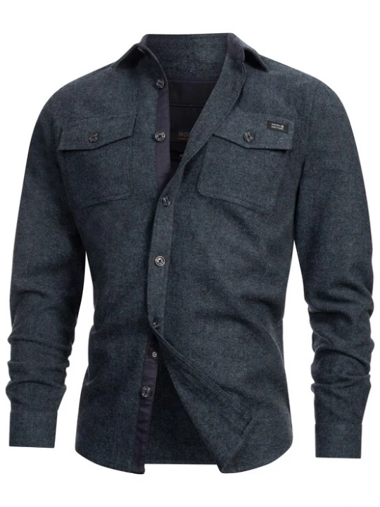 Foto van product INDICODE JEANS Overhemd ' Lui ' blauw