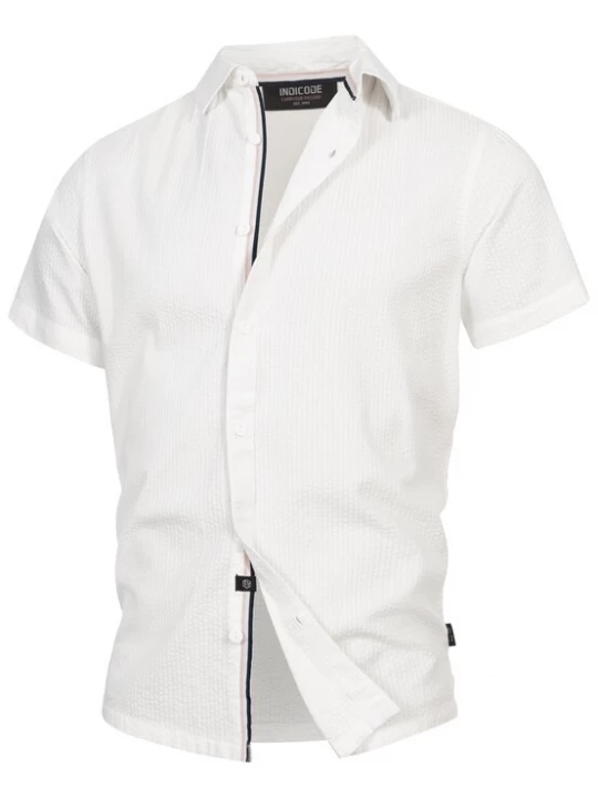 Foto van product INDICODE JEANS Overhemd 'Maribo' offwhite
