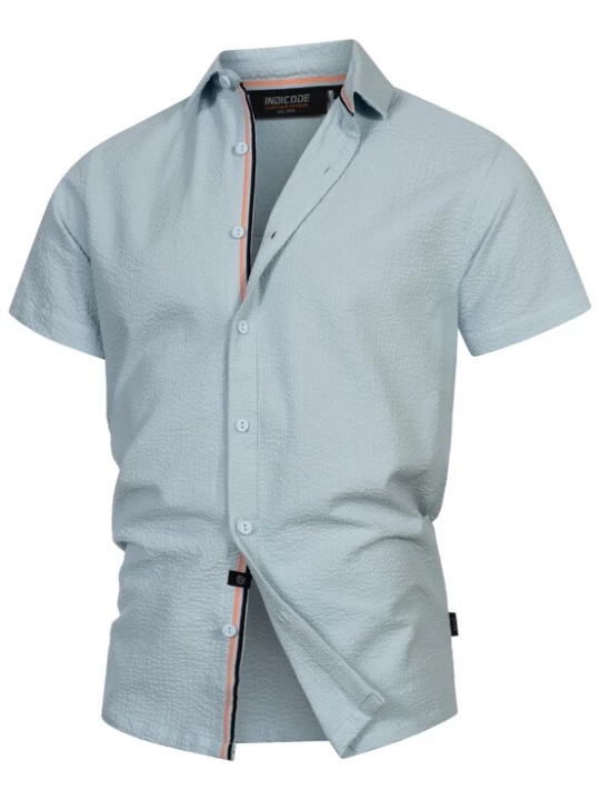 Foto van product INDICODE JEANS Overhemd 'Maribo' pastelblauw