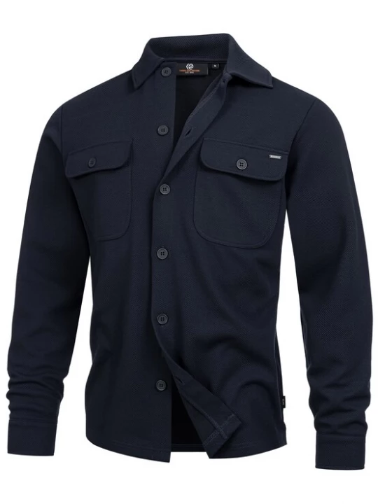 Foto van product INDICODE JEANS Overhemd 'Nello' nachtblauw