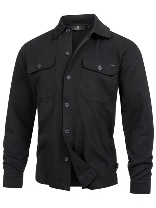 Foto van product INDICODE JEANS Overhemd 'Nello' zwart