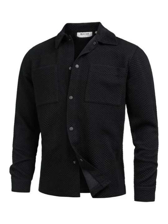 Foto van product INDICODE JEANS Overhemd 'Rhomon' zwart