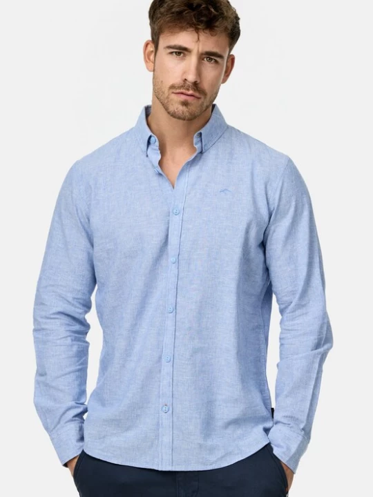 Foto van product INDICODE JEANS Overhemd ' Theon ' blauw