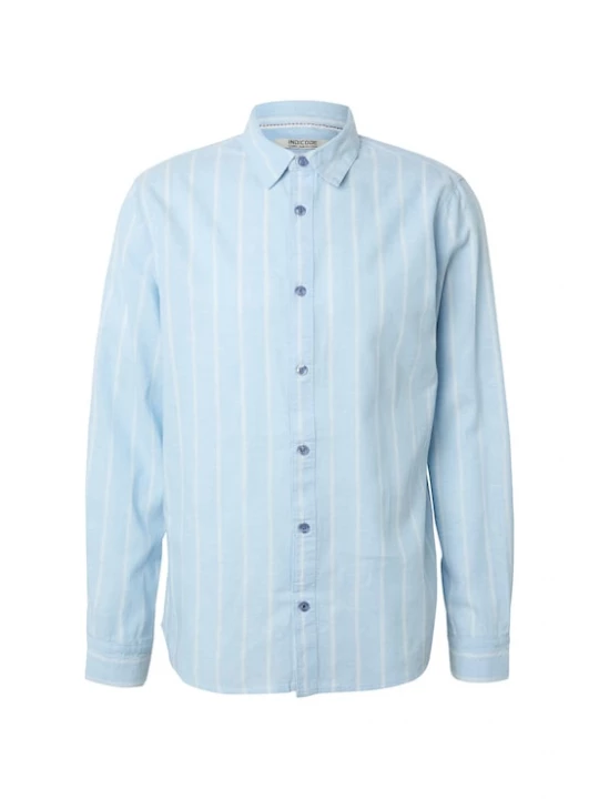 Foto van product INDICODE JEANS Overhemd 'Tryp' hemelsblauw / wit