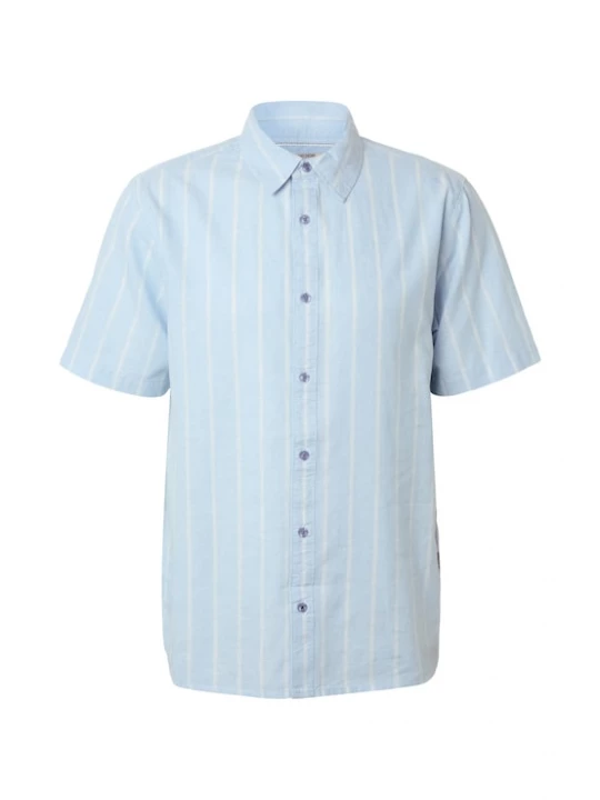 Foto van product INDICODE JEANS Overhemd 'Tryp' hemelsblauw / wit