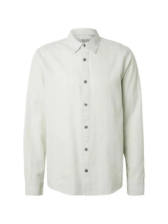 Foto van product INDICODE JEANS Overhemd 'Tryp' pastelblauw / natuurwit