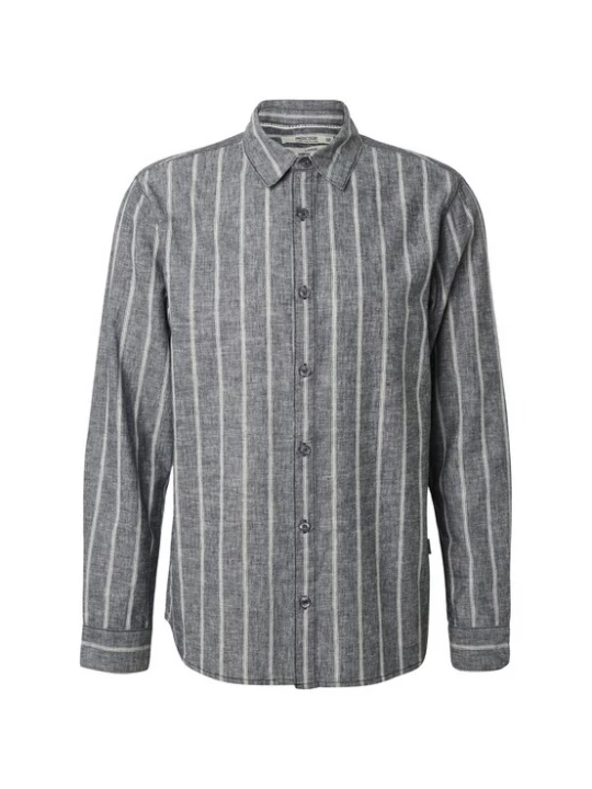 Foto van product INDICODE JEANS Overhemd 'Tryp' smoky blue / wit