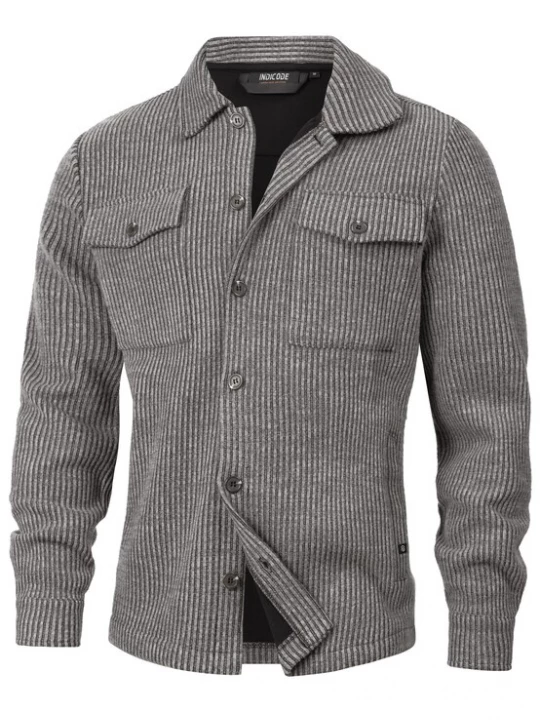 Foto van product INDICODE JEANS Overhemd 'Wheel' grijs