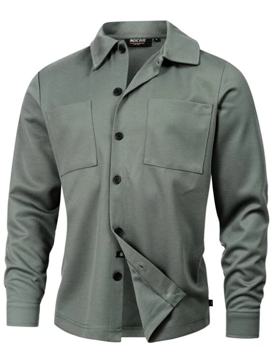 Foto van product INDICODE JEANS Overhemd 'Yuno' grafiet