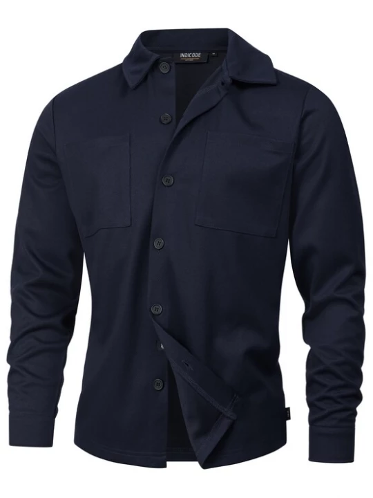 Foto van product INDICODE JEANS Overhemd 'Yuno' navy