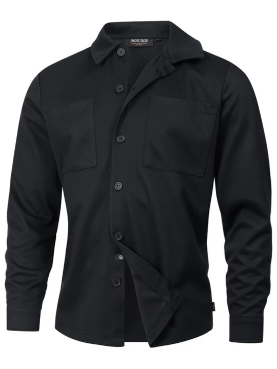 Foto van product INDICODE JEANS Overhemd 'Yuno' zwart