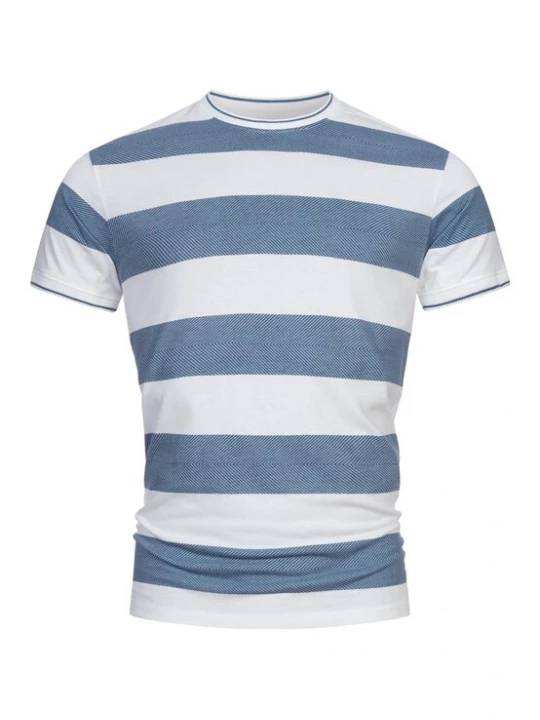 Foto van product INDICODE JEANS Shirt ' Ariba ' blauw / natuurwit