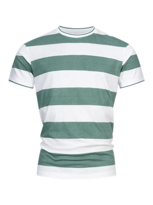 Foto van product INDICODE JEANS Shirt ' Ariba ' groen / wit