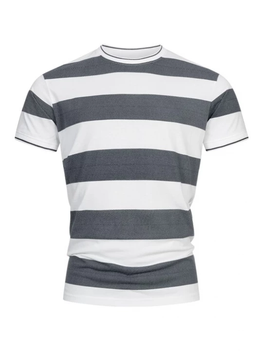 Foto van product INDICODE JEANS Shirt ' Ariba ' marine / wit