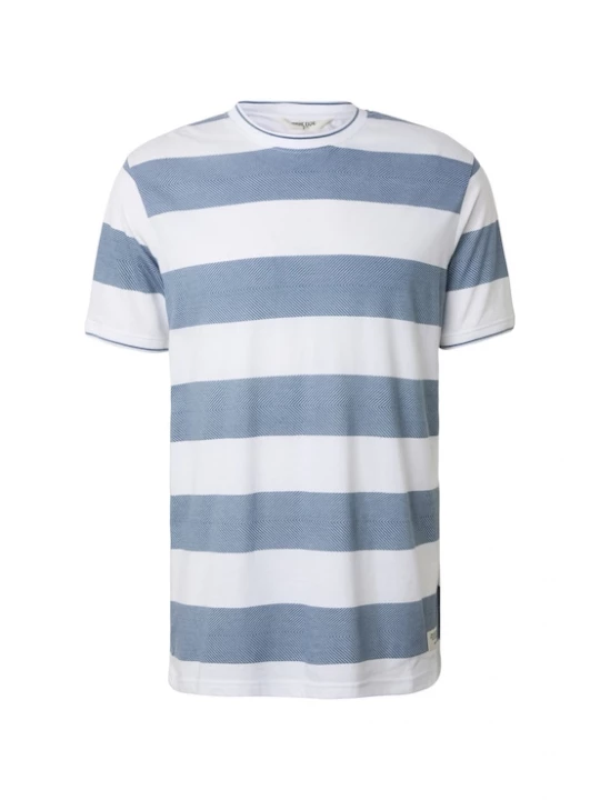 Foto van product INDICODE JEANS Shirt 'Aringa' donkerblauw / wit