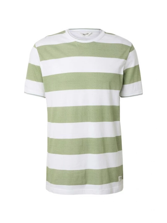 Foto van product INDICODE JEANS Shirt 'Aringa' lichtgroen / wit