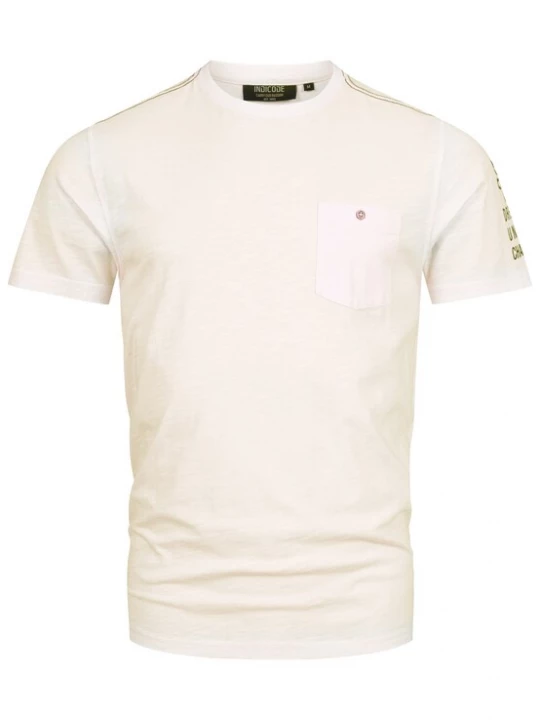 Foto van product INDICODE JEANS Shirt 'Bjorn' ivoor / zwart