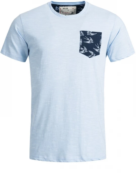 Foto van product INDICODE JEANS Shirt 'Blaine' navy / lichtblauw