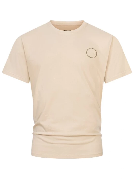 Foto van product INDICODE JEANS Shirt 'Blank' lichtbeige / olijfgroen